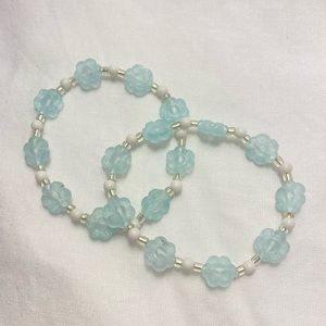 mint flower bracelet